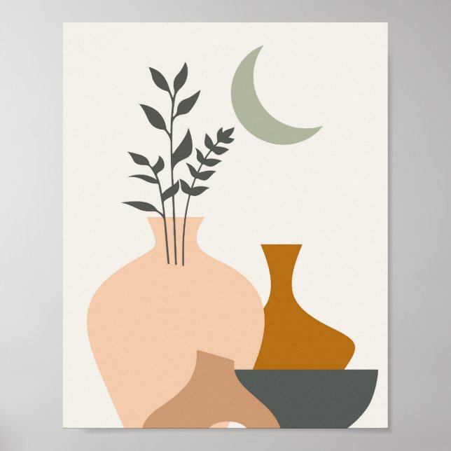 Poster Boho Abstrait (Devant)