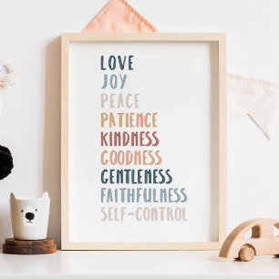 Poster Boho aquarelle fruit de l'affiche spirituelle