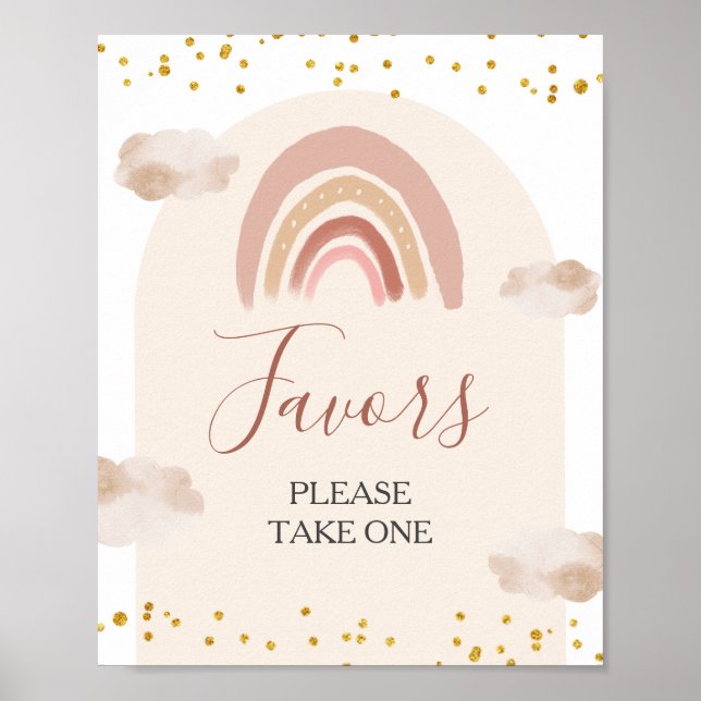 Poster Boho Arc-en-ciel n'est-elle pas des faveurs d'anni (Devant)