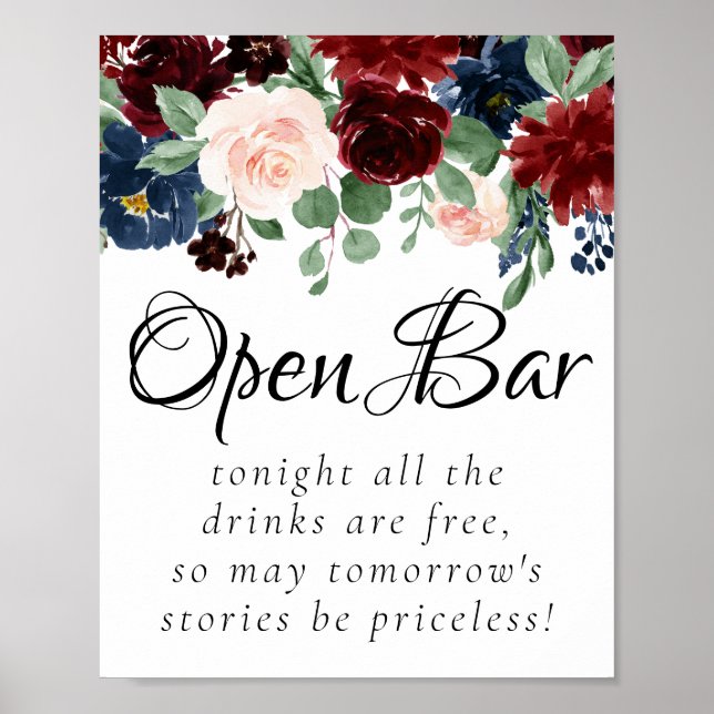 Poster Boho Bloom | Bourgueil rose et bar à ciel ouvert m (Devant)