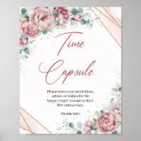 Boho blush floral eucalyptus Temps capsule jeu