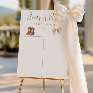 Poster Boho Bottes Ou Bows Sexe Signal De Prédiction De R