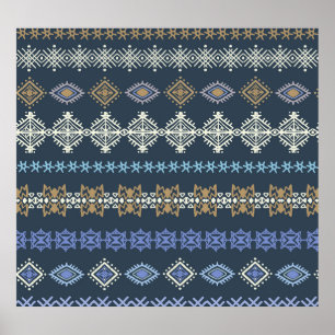 Poster Boho ethnique : l'art tribal sans soudure.