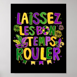 Poster Boho Laissez Les Bon Temps Rouler Mardi Gras 2026