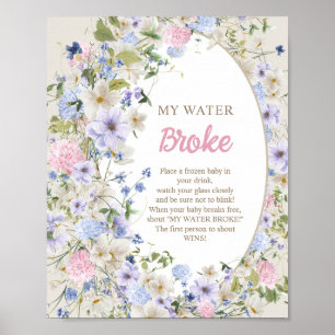 Poster Boho Luxuriant bouquet Été rougissant Mon eau a ca