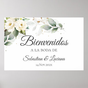 Poster Boho Mariage espagnol Signet de bienvenue