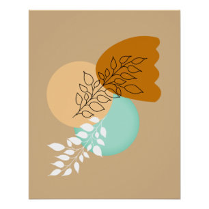 POSTER BOHO MINIMALIST FEUILLES