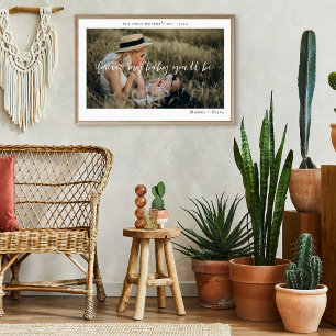 Poster Boho Minimaliste 1 photo   Fête des mères