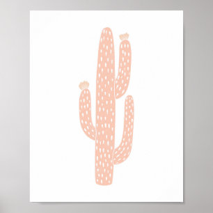 Poster Boho Neutral Blush Cactus Cactus Cactus Décor Nurs