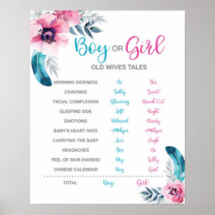 Poster Boho Old Wives Tale Sexe Signal de révélation