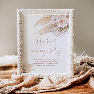 Poster Boho pampas herbe quelle taille est le jeu du vent