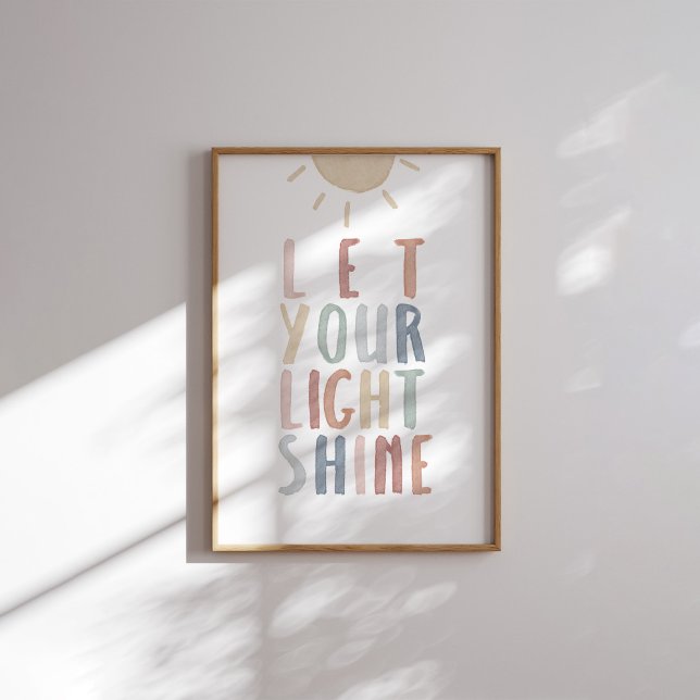 Poster Boho pastel laissez votre empreinte légère (Créateur téléchargé)