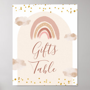 Poster Boho Rainbow n'est-elle pas Onederful Gifts Table