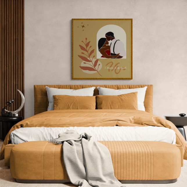 Poster Boho Romance Je Mérite D'Être Aimé (Créateur téléchargé)