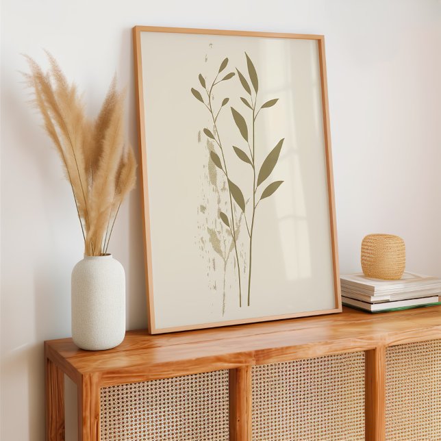 Poster Boho végétal minimaliste (Créateur téléchargé)