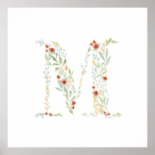 Poster Boho Watercolor Floral