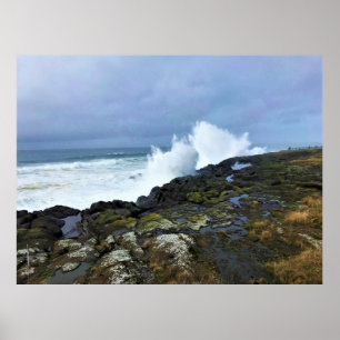 Poster Boiler Bay State Wayside, Depoe Bay, Oregon