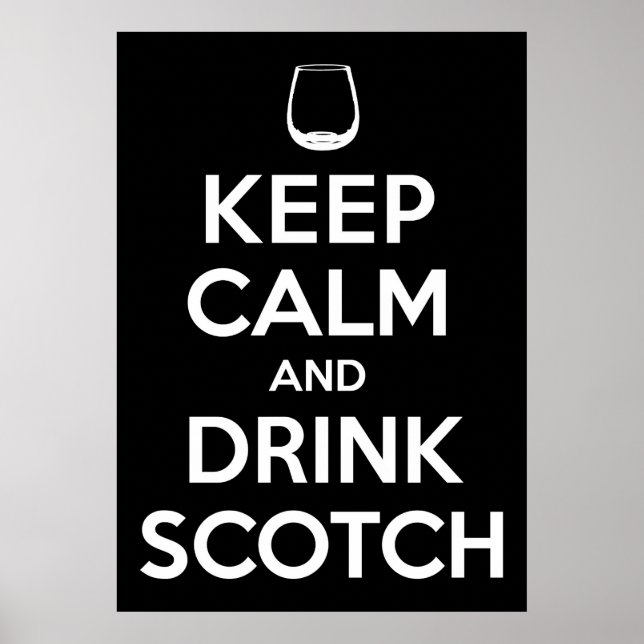 Poster Boire du Scotch (Devant)