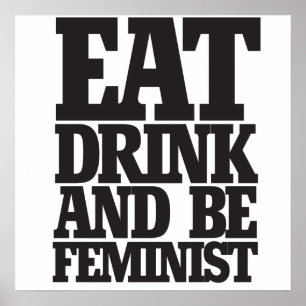 Poster Boire et être féministe