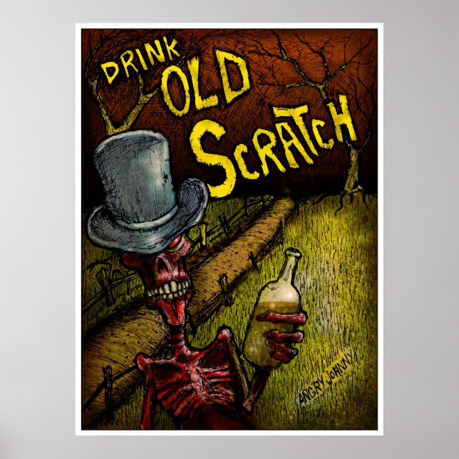 POSTER "BOIRE VIEUX ÉCRANS" (Devant)