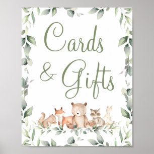 Poster Bois Animaux Végétaux Cartes & Cadeaux Tablette