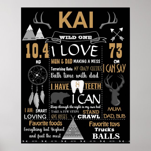 Poster Bois de bois de bûcheron bois élans orignaux Anniv (Devant)