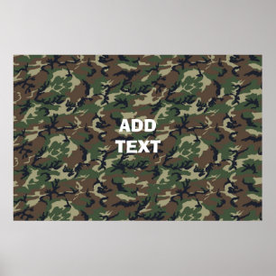 Poster Bois de Camouflage