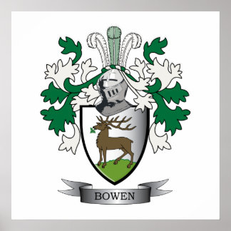 Poster Bois de famille Bowen Armoiries