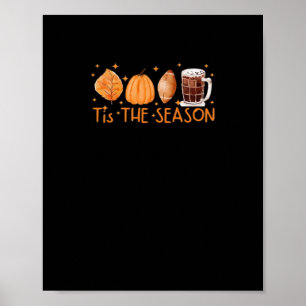 Poster Boisson Automnale Café Mignon Amour Halloween Citr