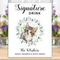 Boisson Signature de Mariage de Chat Photo Bar à C