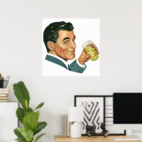 Boissons Cocktails Anciens, Homme Buvant des Boiss