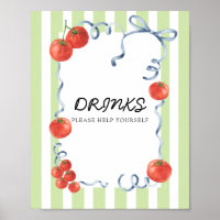 Boissons de Baby shower de tomates