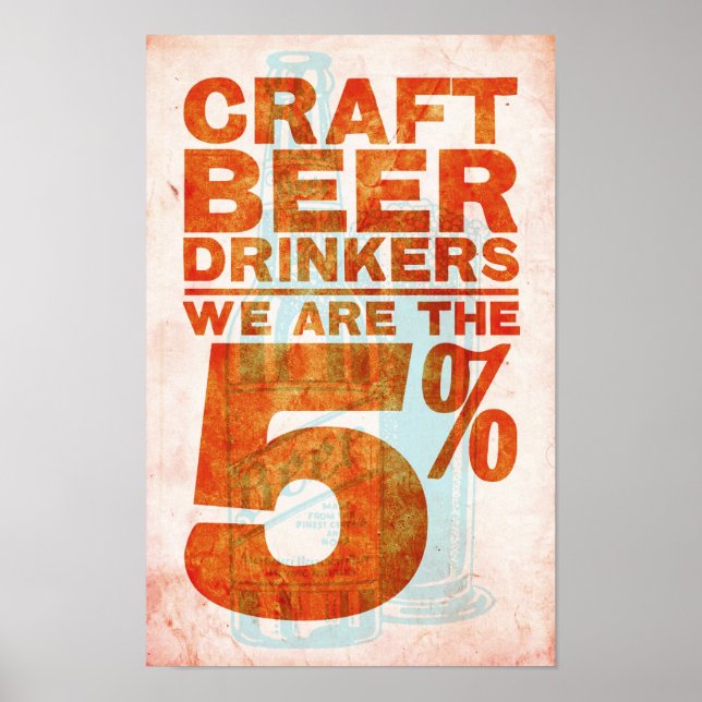 Poster Boissons De Bières Artisanales - Nous Sommes Les 5 (Devant)