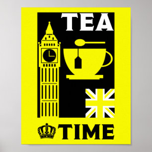 Poster Boissons de thé britanniques classiques
