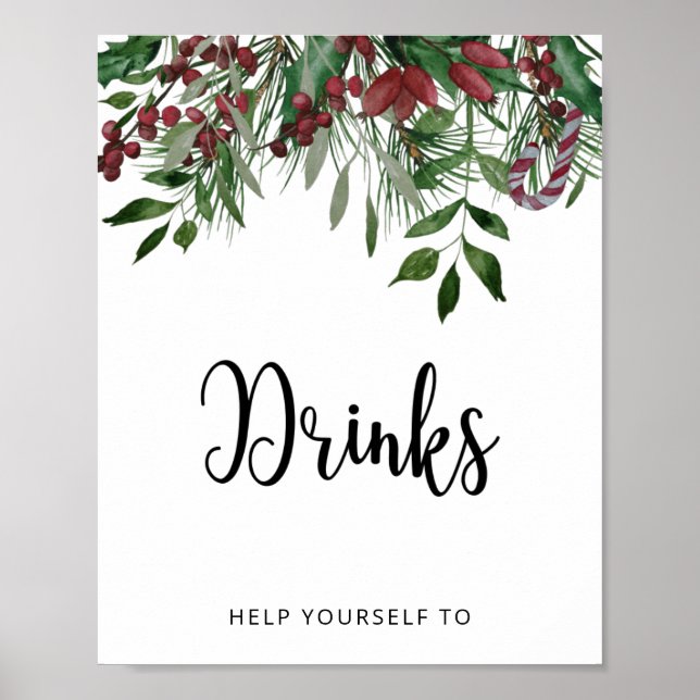 Poster Boissons pour bébé d'hiver (Devant)