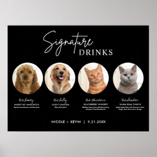 Poster Boissons Signature Animaux de Compagnie Imprimable