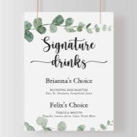 Boissons Signature Green Delight Panneau Eucalyptu