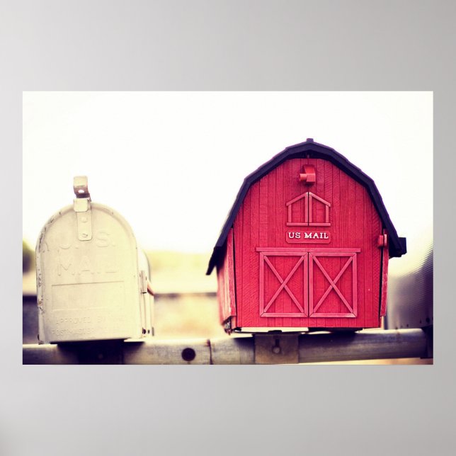 Poster Boîte aux lettres Red Barn {vous avez une série de (Devant)