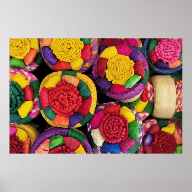 Poster Boîtes en osier mexicaines (Devant)