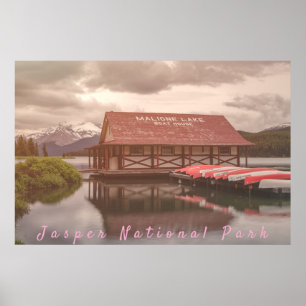 Poster Boîtier du lac Maligne