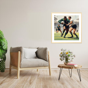 Poster Bok ! - Rugby Players Art Print