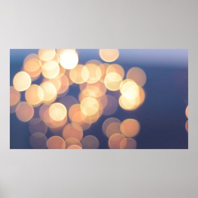 Poster Bokeh photographie des lumières (Devant)