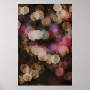 Poster Bokeh photographie des lumières