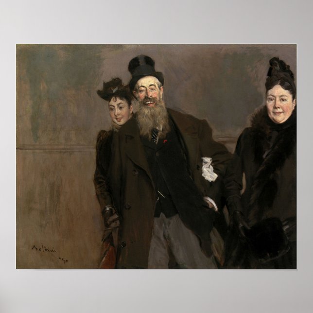 Poster Boldini - John Lewis Brown, Femme, Fille 1890 (Devant)
