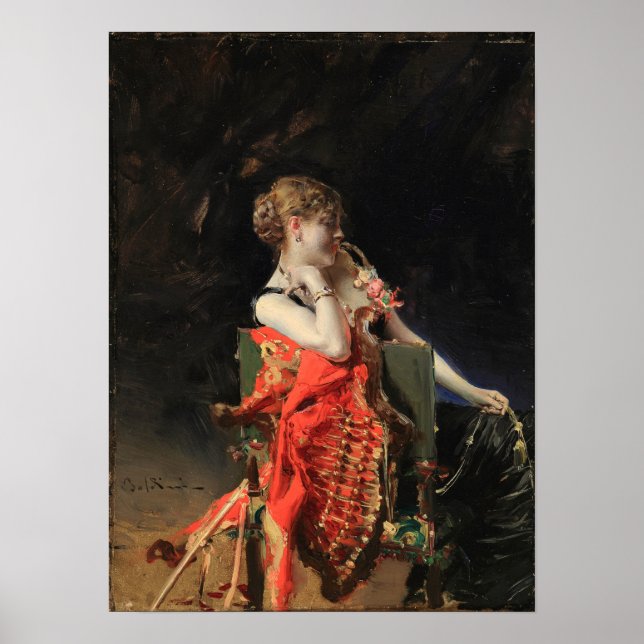 Poster Boldini - Madame X 1879 (Devant)