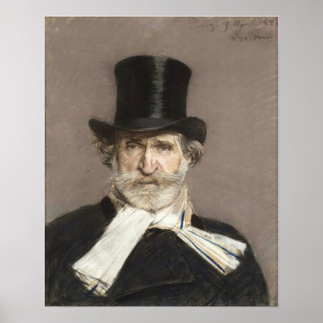 Poster Boldini - Portrait De Giuseppe Verdi (Devant)