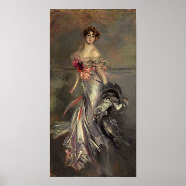 Poster Boldini - Portrait De Marthe Regnier (Devant)