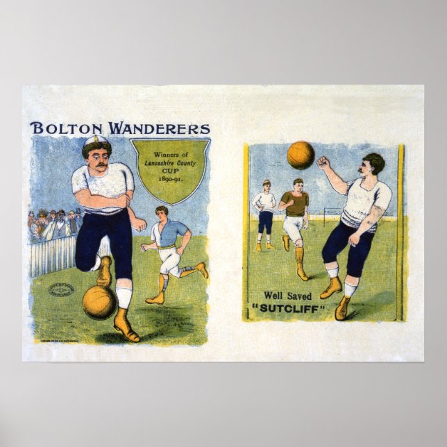 Poster Bolton Wanderers FC, 1894 (Devant)