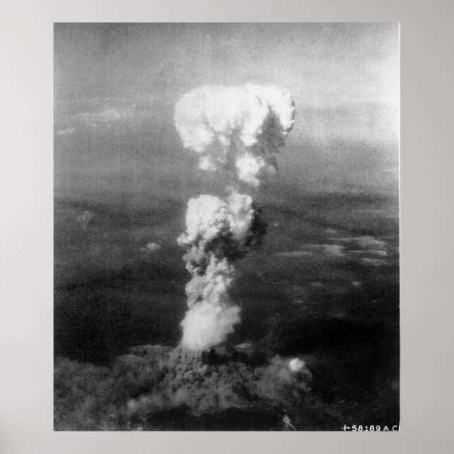 Poster Bombardement atomique d'Hiroshima (Devant)