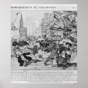 Poster Bombardement et siège de Strasbourg